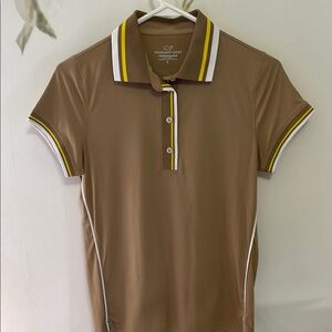 Vineyard Vines Women's Tan Polo Shirt